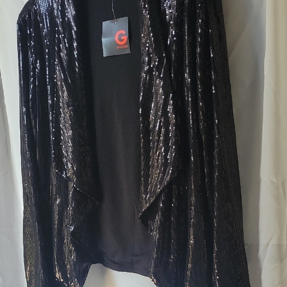 G by Giuliana Black Sequin Jacket - Picture 1 of 8
